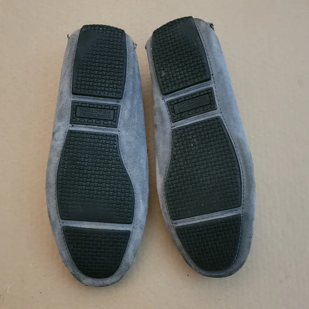 Kenneth Cole Reaction | Men's Safe-N-Sound Navy Suede Leather Loafers Size 9.5